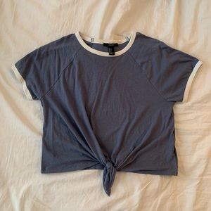 forever 21 front tie top